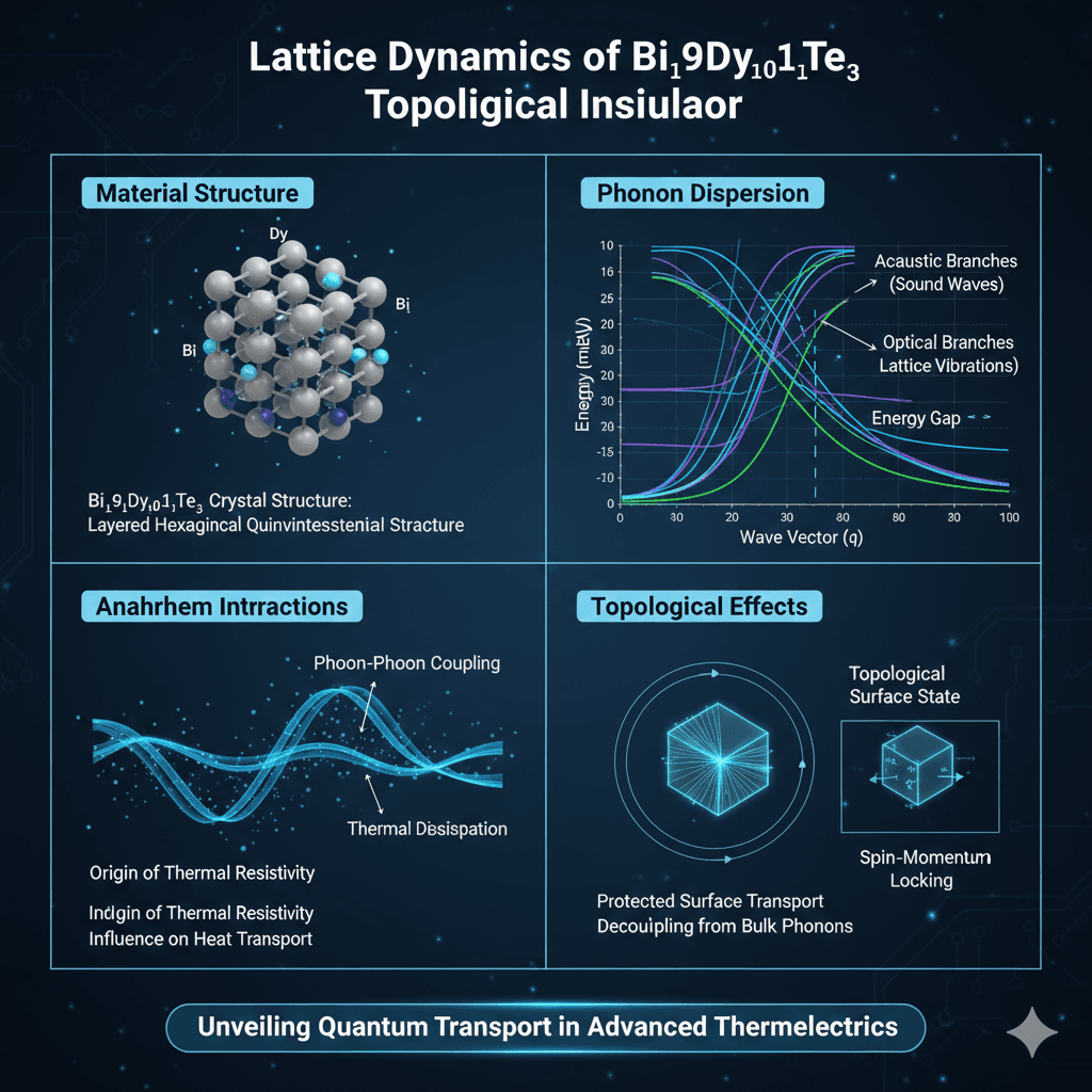 Lattice Dynamics of Bi1.9Dy0.1Te3 Topological Insulator